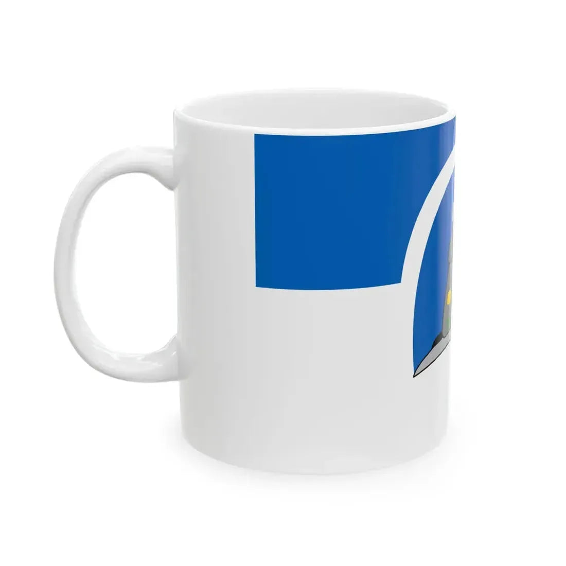 Flag of the Franco-Nunavois (Canada) White Coffee Mug - Go Mug Yourself