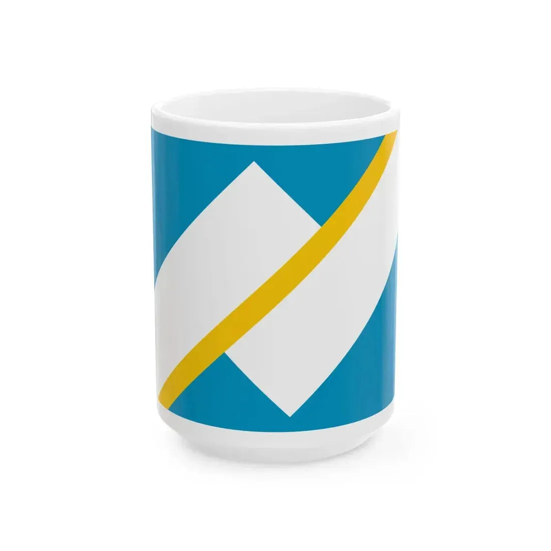 Flag of the Franco-Yukonnais (Canada) White Coffee Mug 15oz - Go Mug Yourself