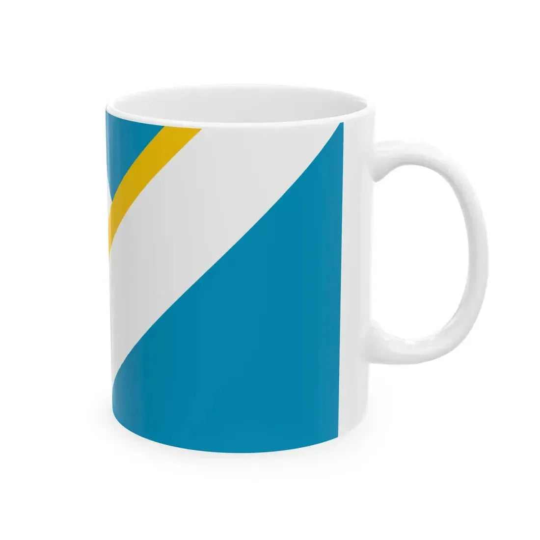 Flag of the Franco-Yukonnais (Canada) White Coffee Mug - Go Mug Yourself