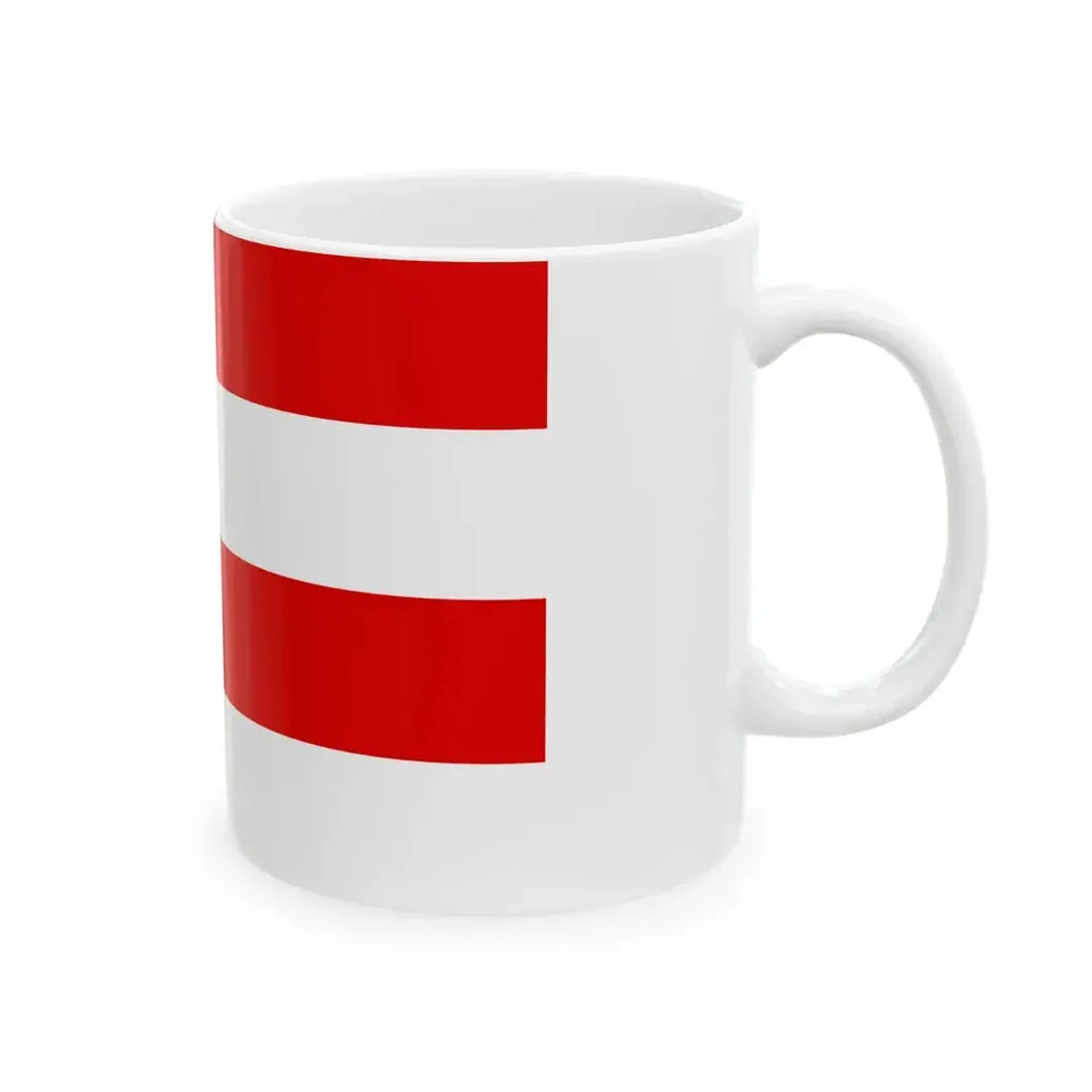 Flag of the Free City of Frankfurt (Germany) White Coffee Mug - Go Mug Yourself
