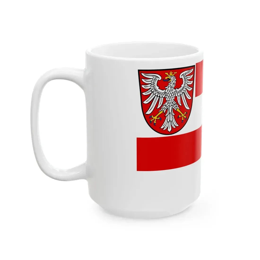 Flag of the Free City of Frankfurt (Germany) White Coffee Mug - Go Mug Yourself