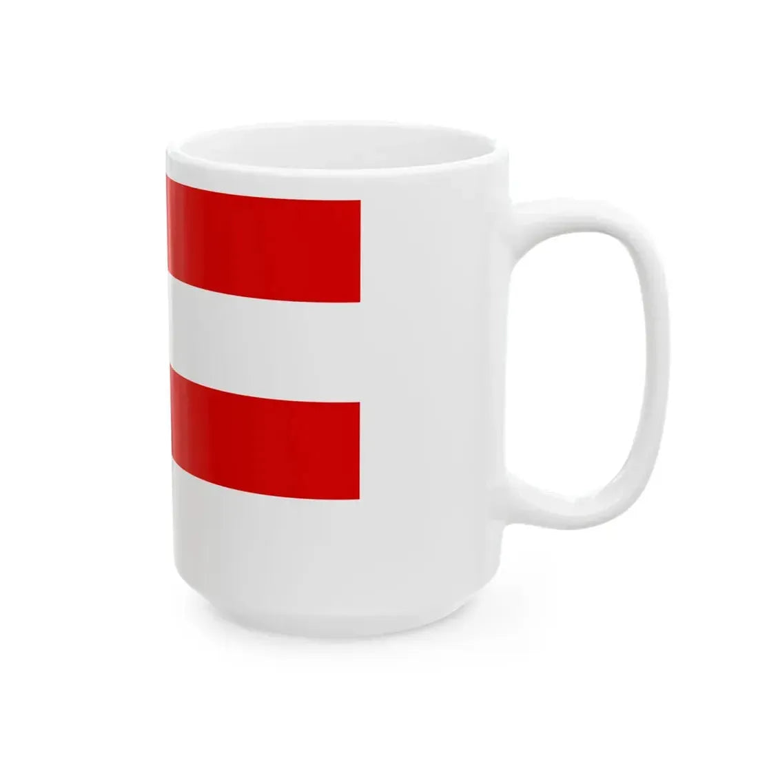 Flag of the Free City of Frankfurt (Germany) White Coffee Mug - Go Mug Yourself