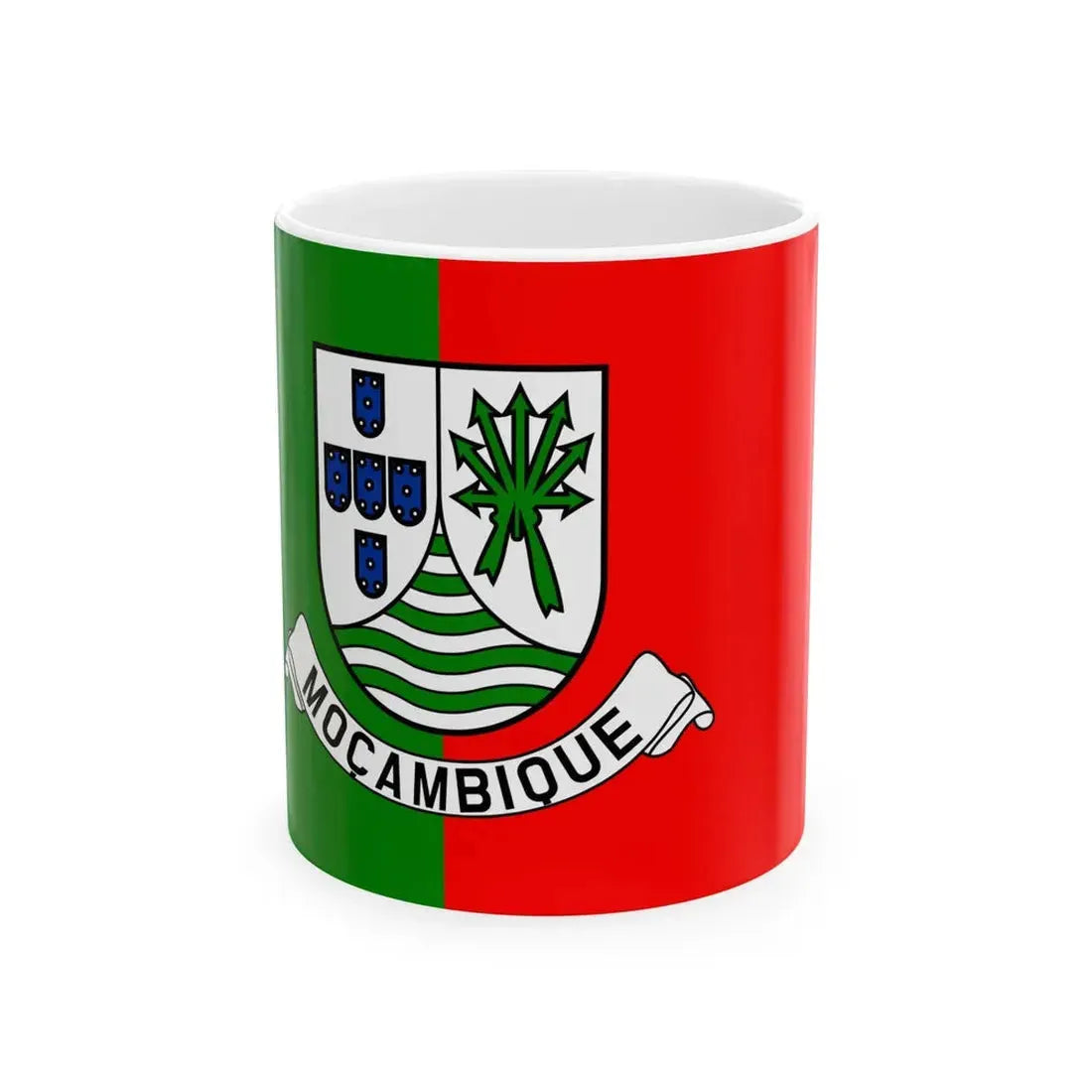 Flag of the Free Mozambique Movement (Mozambique) White Coffee Mug 11oz - Go Mug Yourself