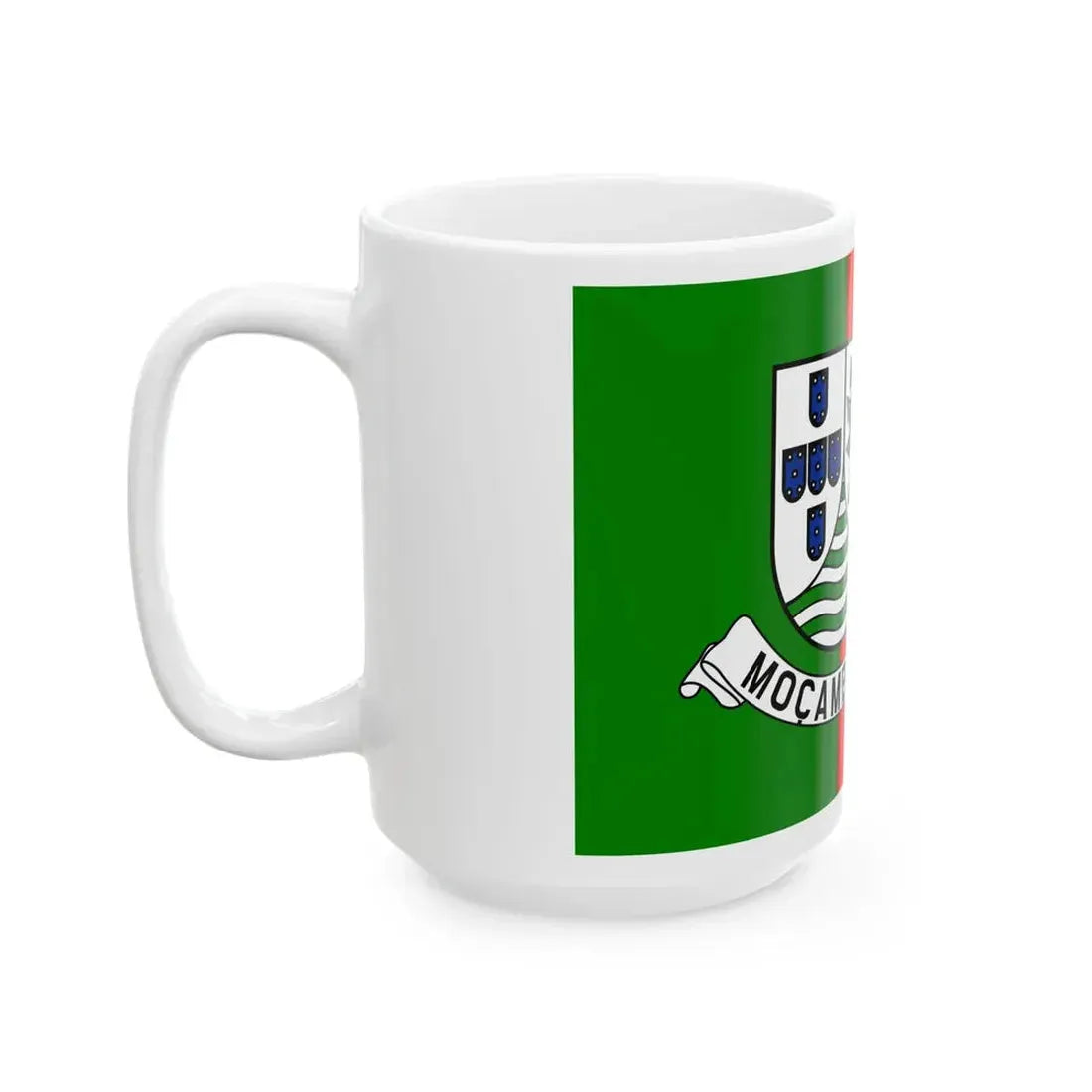 Flag of the Free Mozambique Movement (Mozambique) White Coffee Mug - Go Mug Yourself