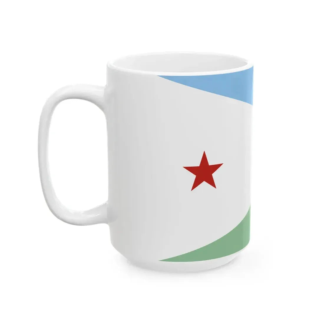 Flag of the Front for the Restoration of Unity and Democracy (Djibouti) White Coffee Mug - Go Mug Yourself