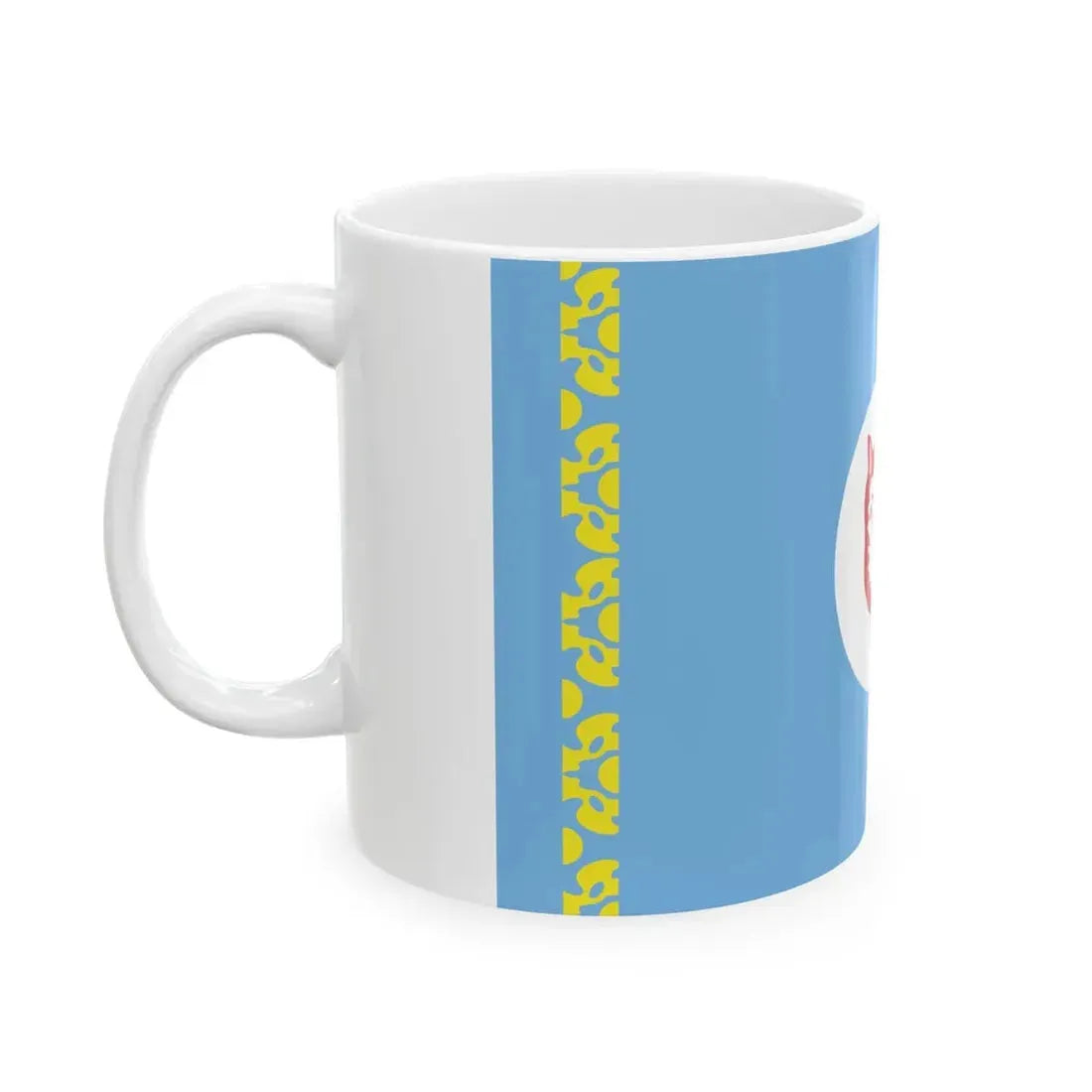Flag of the Gagauz people (Moldova) White Coffee Mug - Go Mug Yourself