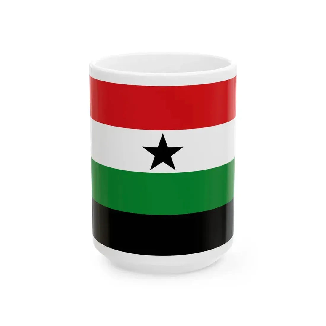 Flag of the Gambella Region (Ethiopia) White Coffee Mug 15oz - Go Mug Yourself