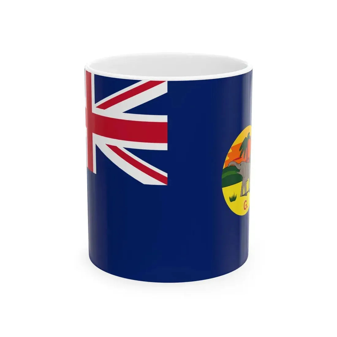 Flag of The Gambia 1889-1965 (Gambia) White Coffee Mug 11oz - Go Mug Yourself