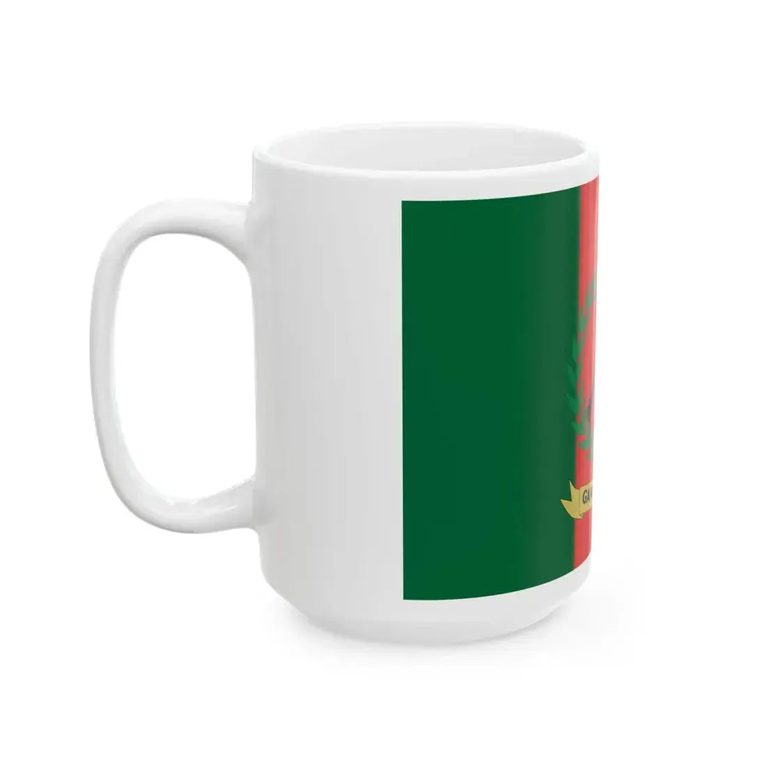 Flag of the Gambian Army (Gambia) White Coffee Mug - Go Mug Yourself