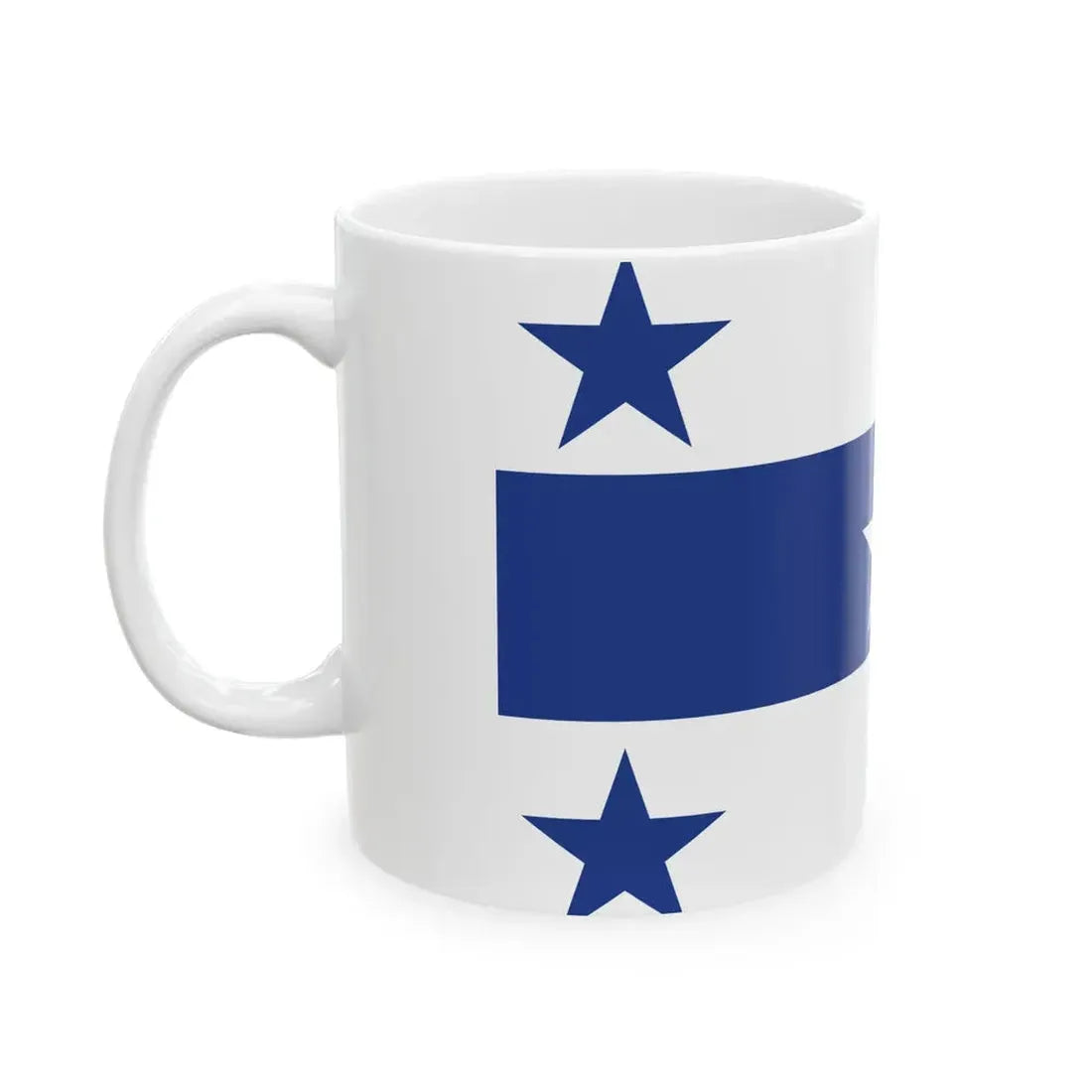 Flag of the Gambier Islands (France) White Coffee Mug - Go Mug Yourself
