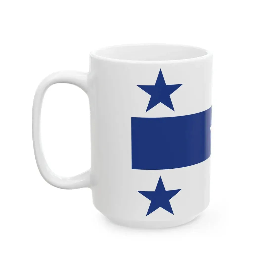 Flag of the Gambier Islands (France) White Coffee Mug - Go Mug Yourself