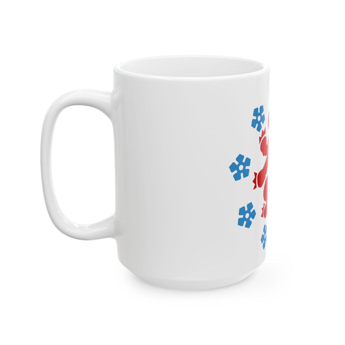 Flag of the German Community in Belgium (Belgium) White Coffee Mug-Go Mug Yourself