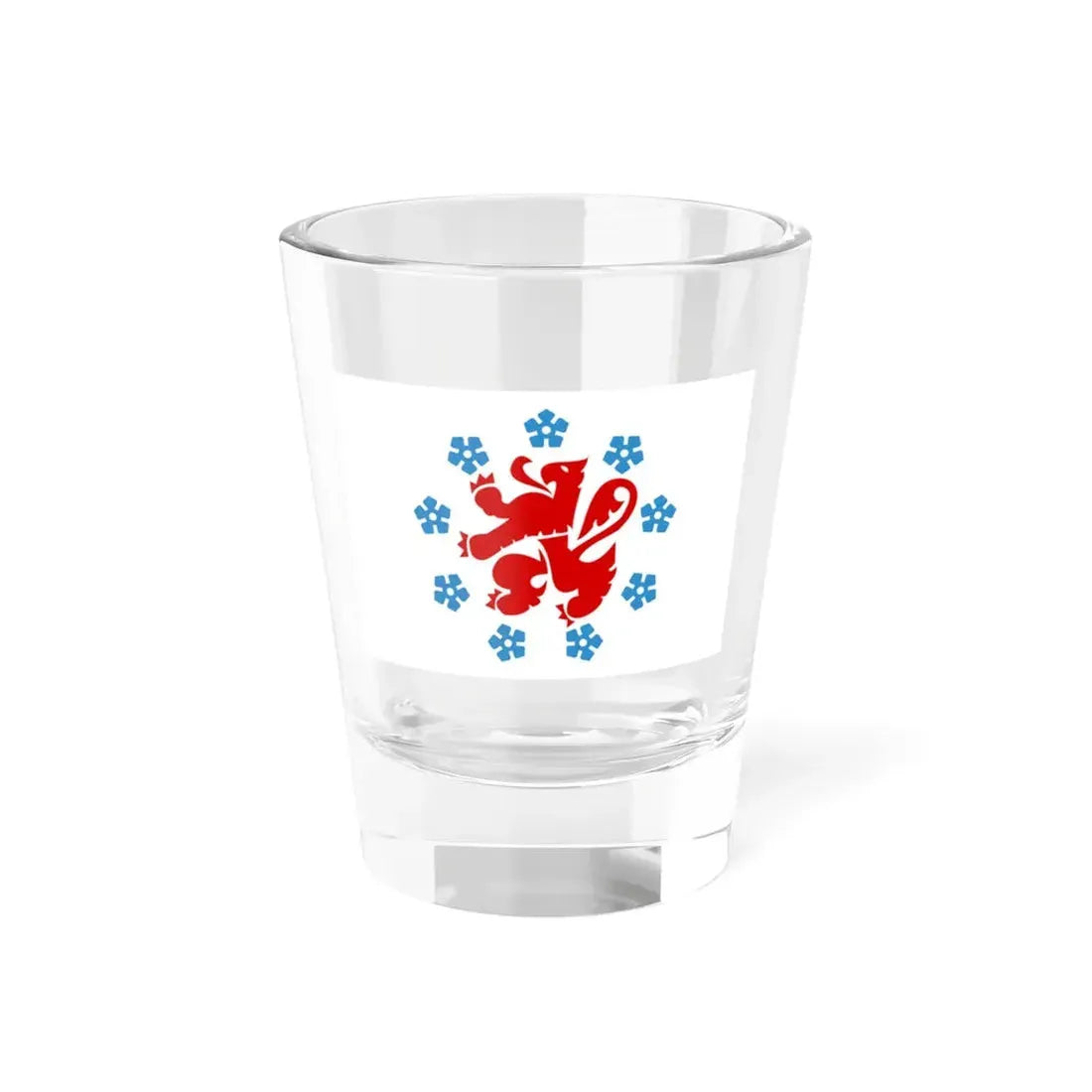 Flag of the German speaking community Belgium - Shot Glass 1.5oz 1.5oz - Go Mug Yourself