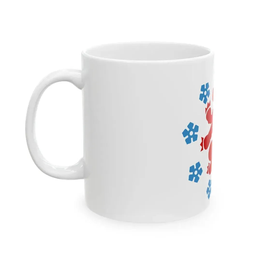 Flag of the German speaking community Belgium - White Coffee Mug - Go Mug Yourself