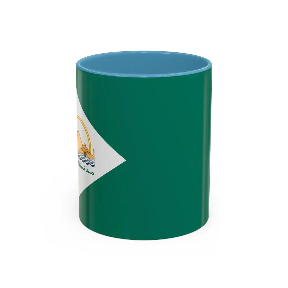 Flag of the Giza Governorate Egypt - Accent Coffee Mug 11oz Light Blue - Go Mug Yourself
