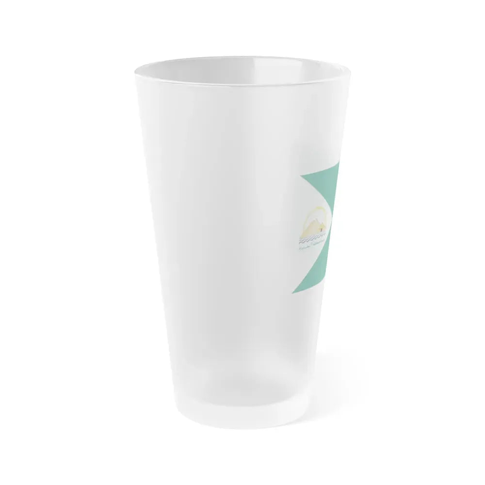 Flag of the Giza Governorate Egypt - Frosted Pint Glass 16oz - Go Mug Yourself