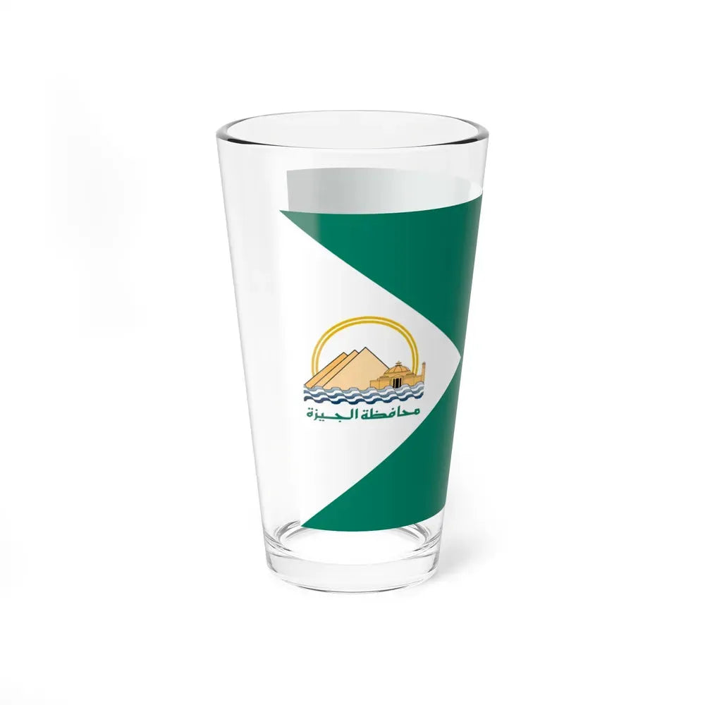 Flag of the Giza Governorate Egypt - Pint Glass 16oz - Go Mug Yourself