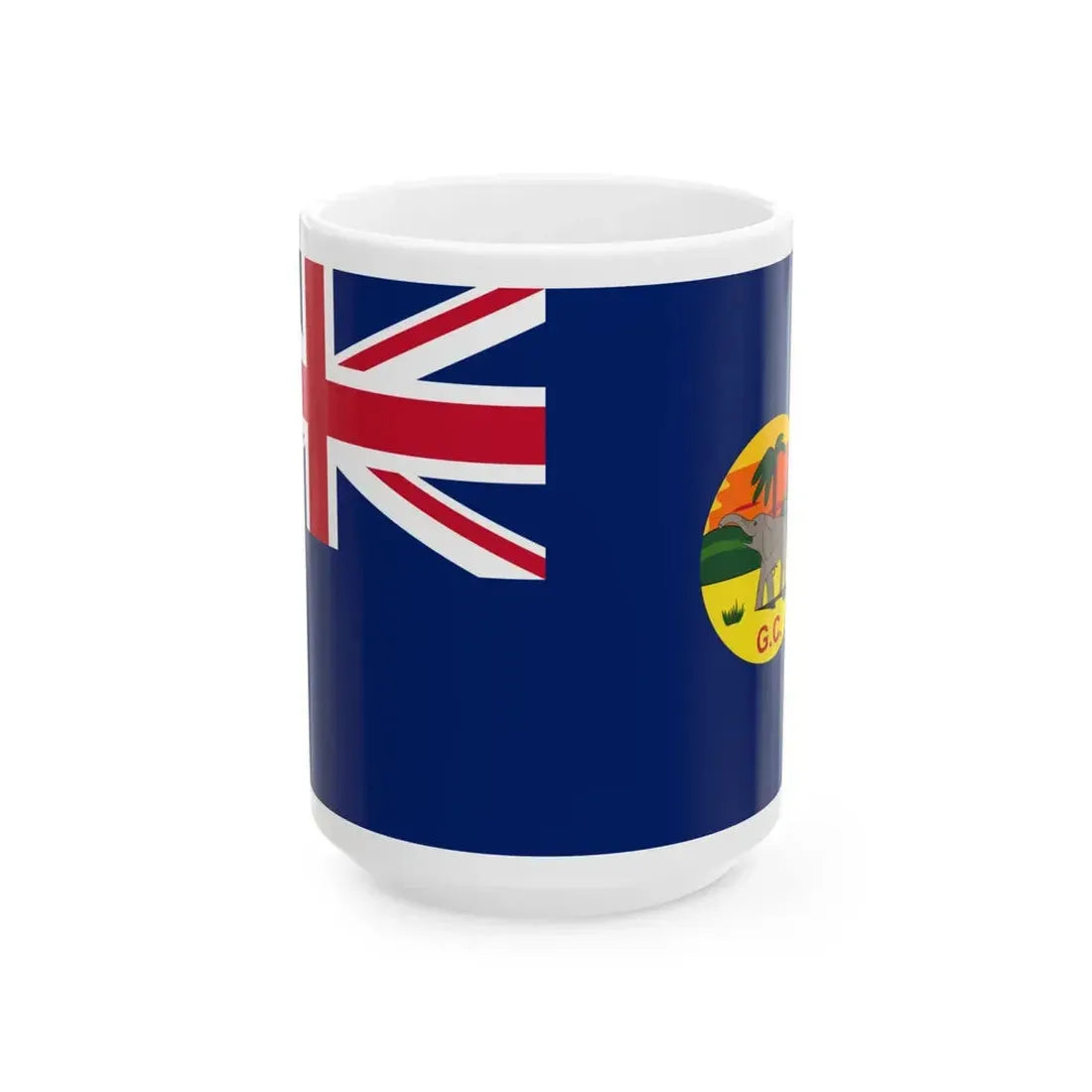 Flag of the Gold Coast 1877-1957 (Ghana) White Coffee Mug 15oz - Go Mug Yourself