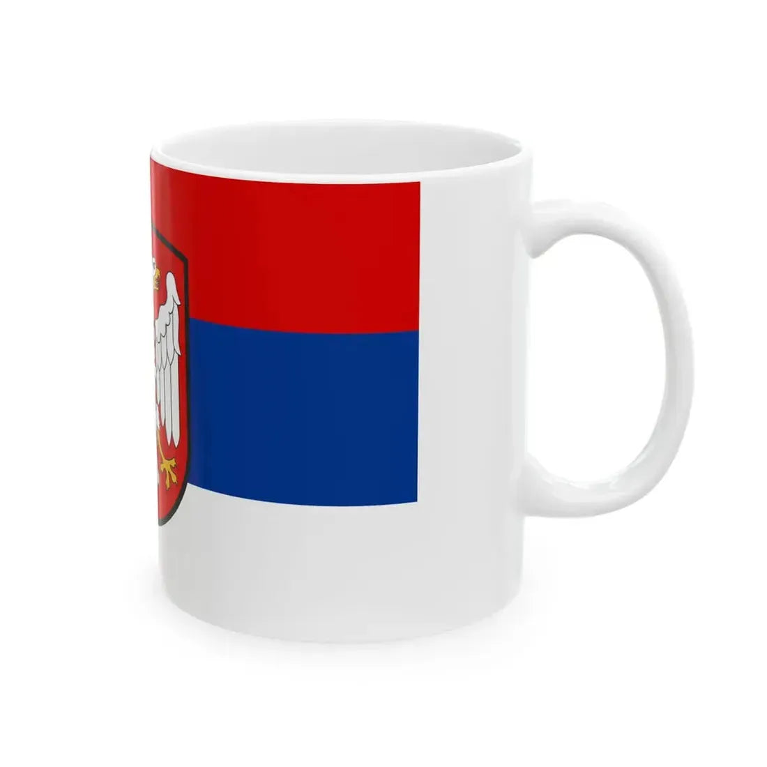 Flag of the Government of National Salvation occupied Yugoslavia (Serbia) White Coffee Mug - Go Mug Yourself