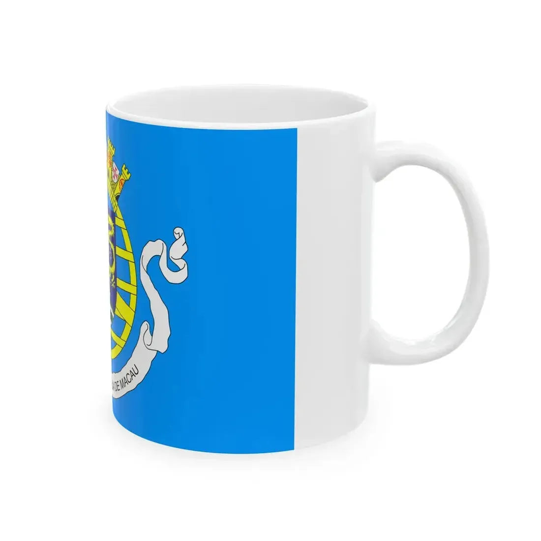 Flag of the Government of Portuguese Macau 1951-1976 (China) White Coffee Mug - Go Mug Yourself