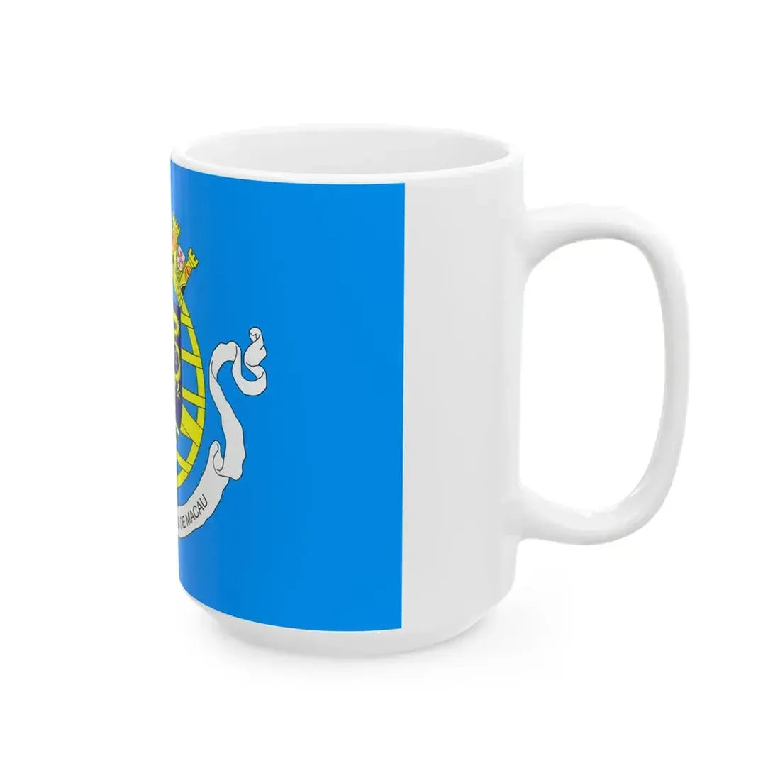 Flag of the Government of Portuguese Macau 1951-1976 (China) White Coffee Mug - Go Mug Yourself