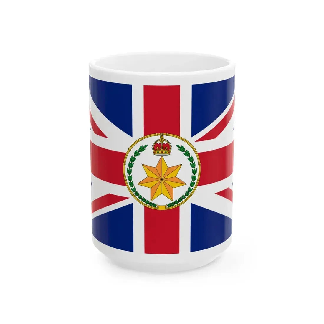 Flag of the Governor-General of Australia 1908-1936 (Australia) White Coffee Mug 15oz - Go Mug Yourself