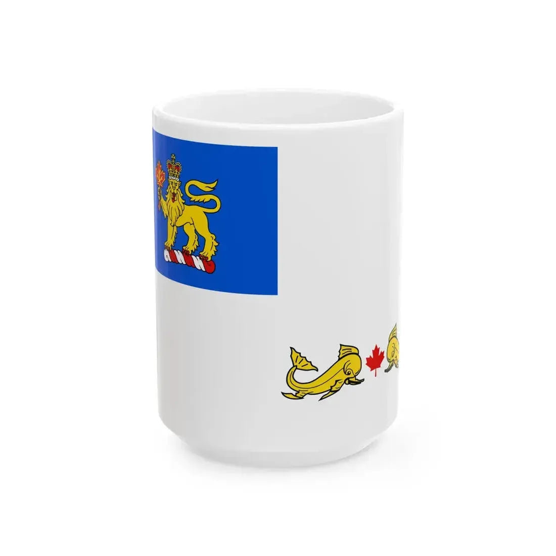 Flag of the Governor-General of Canada-Coast Guard (Canada) White Coffee Mug 15oz - Go Mug Yourself