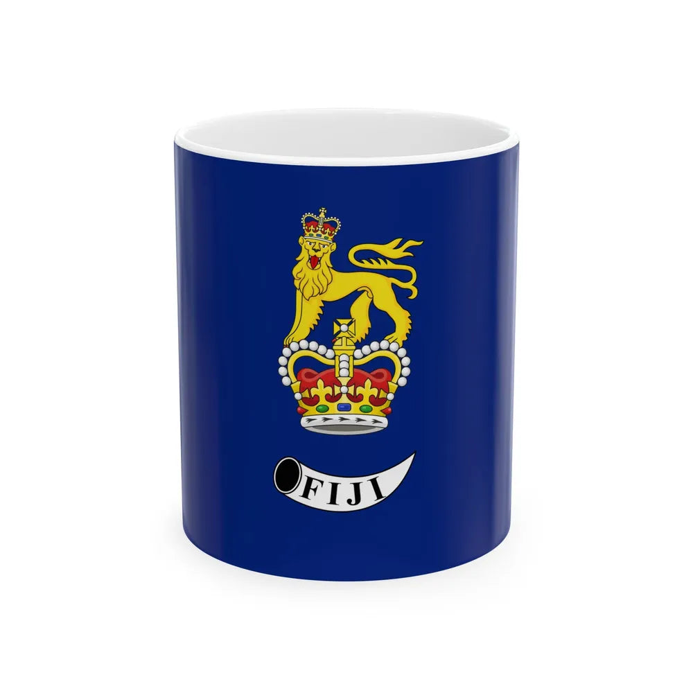 Flag of the Governor-General of Fiji 1970-1987 (Fiji) White Coffee Mug 11oz - Go Mug Yourself