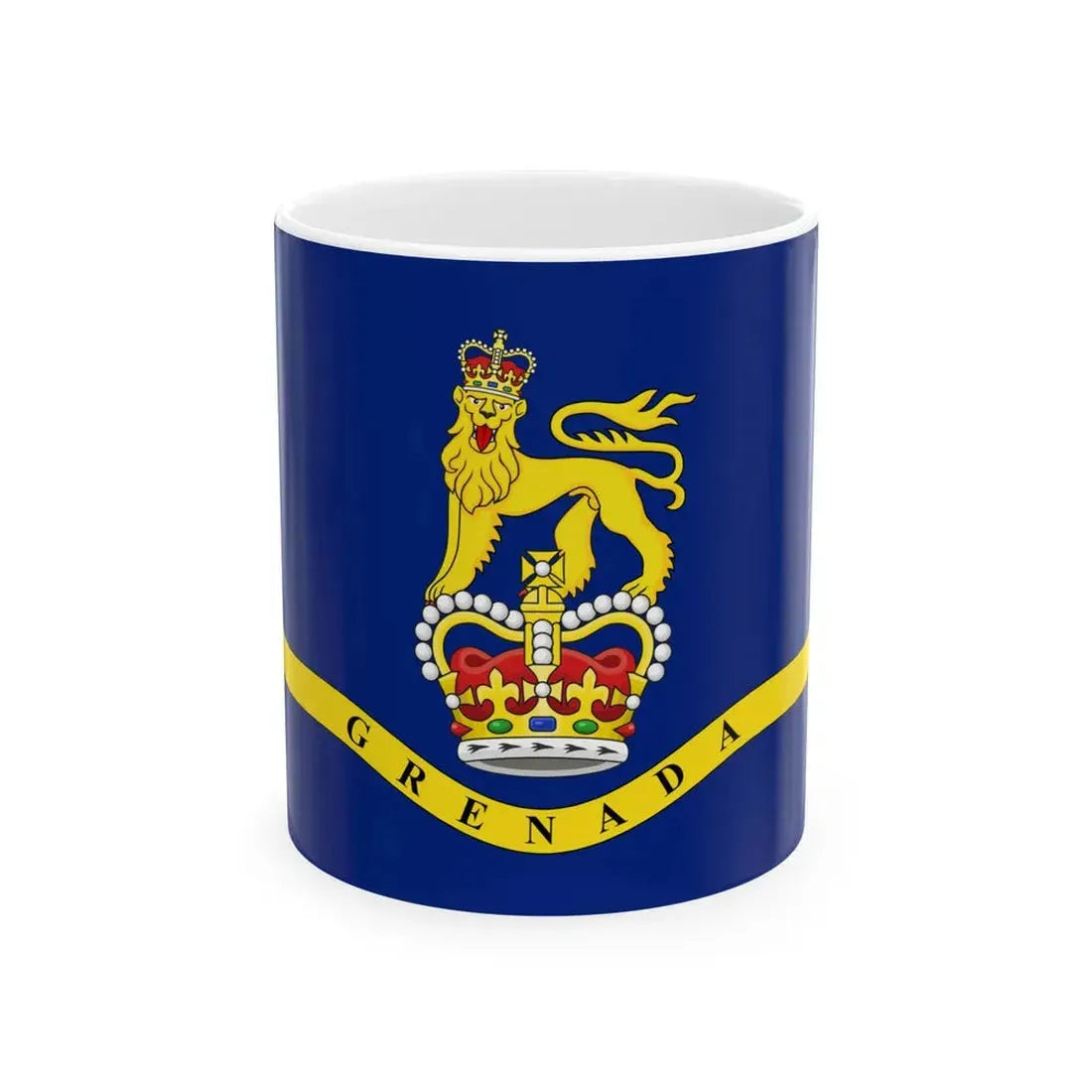 Flag of the Governor-General of Grenada (Grenada) White Coffee Mug 11oz - Go Mug Yourself