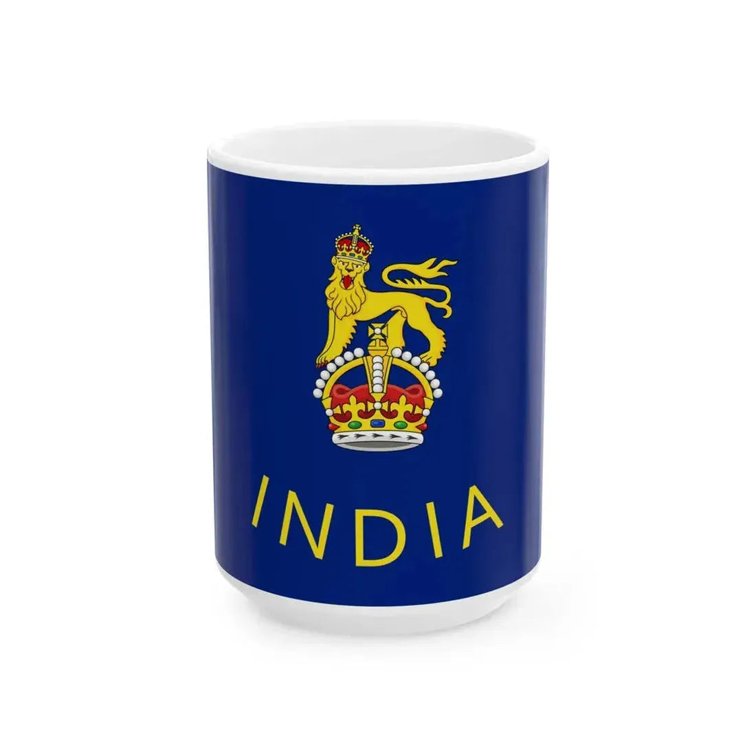Flag of the Governor-General of India 1947-1950 (India) White Coffee Mug 15oz - Go Mug Yourself