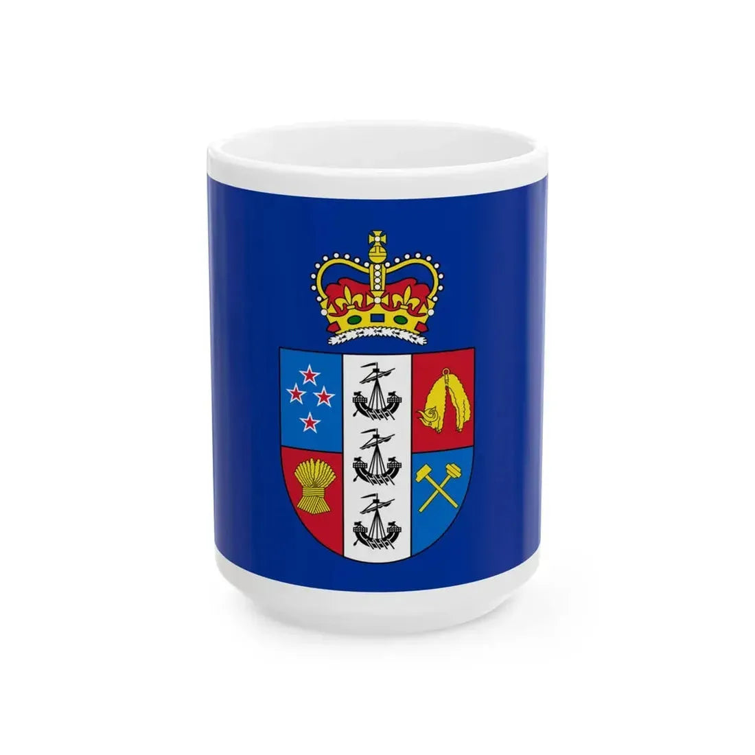 Flag of the Governor-General of New Zealand (New Zealand) White Coffee Mug 15oz - Go Mug Yourself