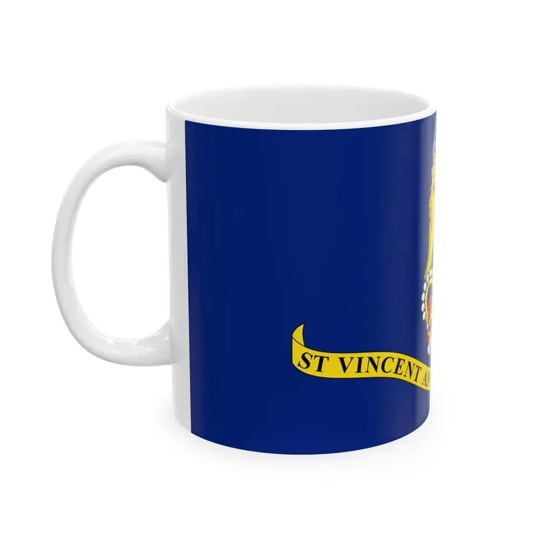 Flag of the Governor-General of Saint Vincent and the Grenadines (Saint Vincent and the Grenadines) White Coffee Mug - Go Mug Yourself