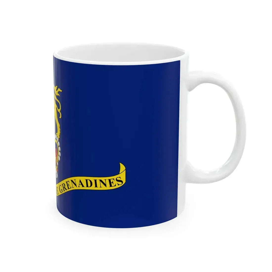 Flag of the Governor-General of Saint Vincent and the Grenadines (Saint Vincent and the Grenadines) White Coffee Mug - Go Mug Yourself