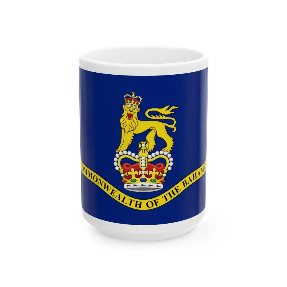 Flag of the Governor-General of the Bahamas (Bahamas) White Coffee Mug 15oz - Go Mug Yourself