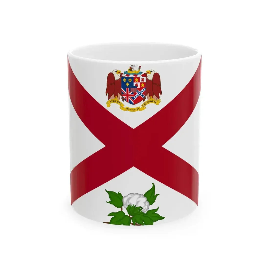 Flag of the Governor of Alabama (United States) White Coffee Mug 11oz - Go Mug Yourself