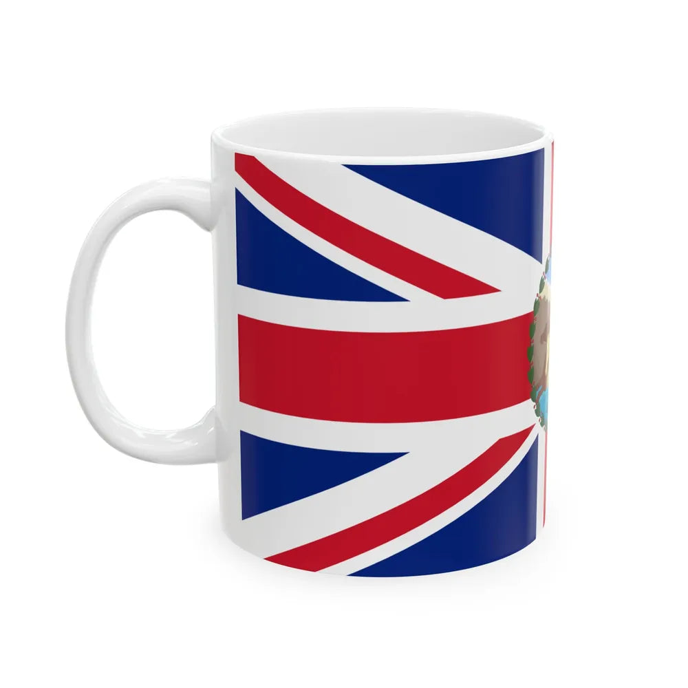 Flag of the Governor of Barbados 1870-1966 (Barbados) White Coffee Mug - Go Mug Yourself