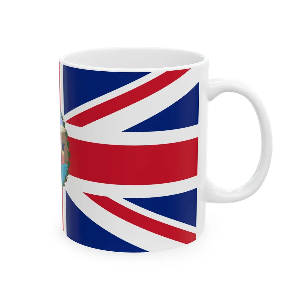 Flag of the Governor of Barbados 1870-1966 (Barbados) White Coffee Mug - Go Mug Yourself