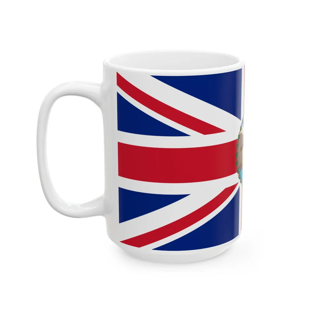 Flag of the Governor of Barbados 1870-1966 (Barbados) White Coffee Mug - Go Mug Yourself