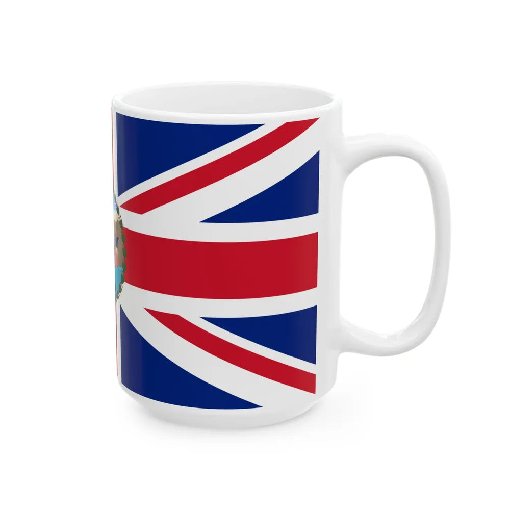 Flag of the Governor of Barbados 1870-1966 (Barbados) White Coffee Mug - Go Mug Yourself
