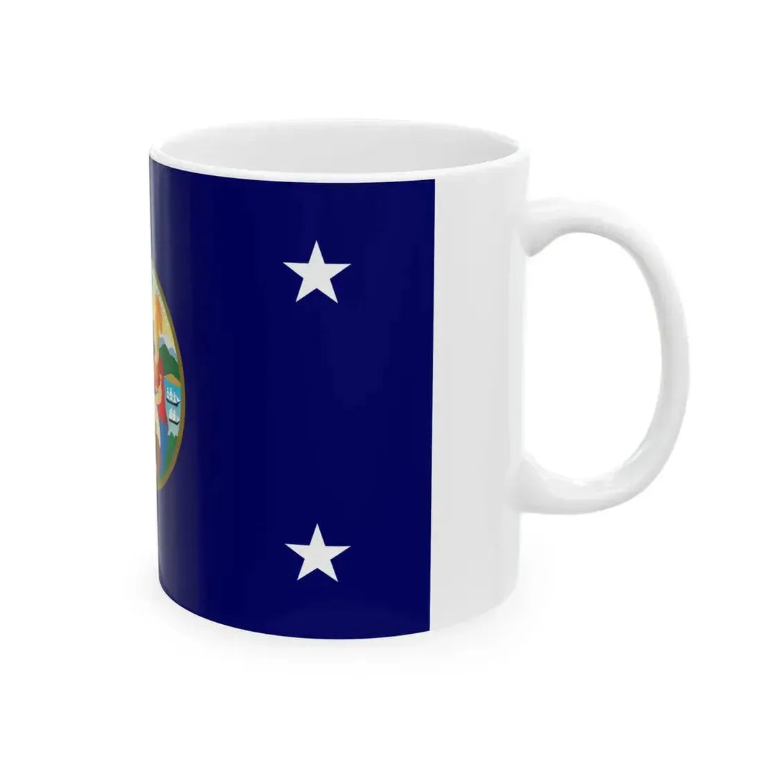Flag of the Governor of California (United States) White Coffee Mug - Go Mug Yourself