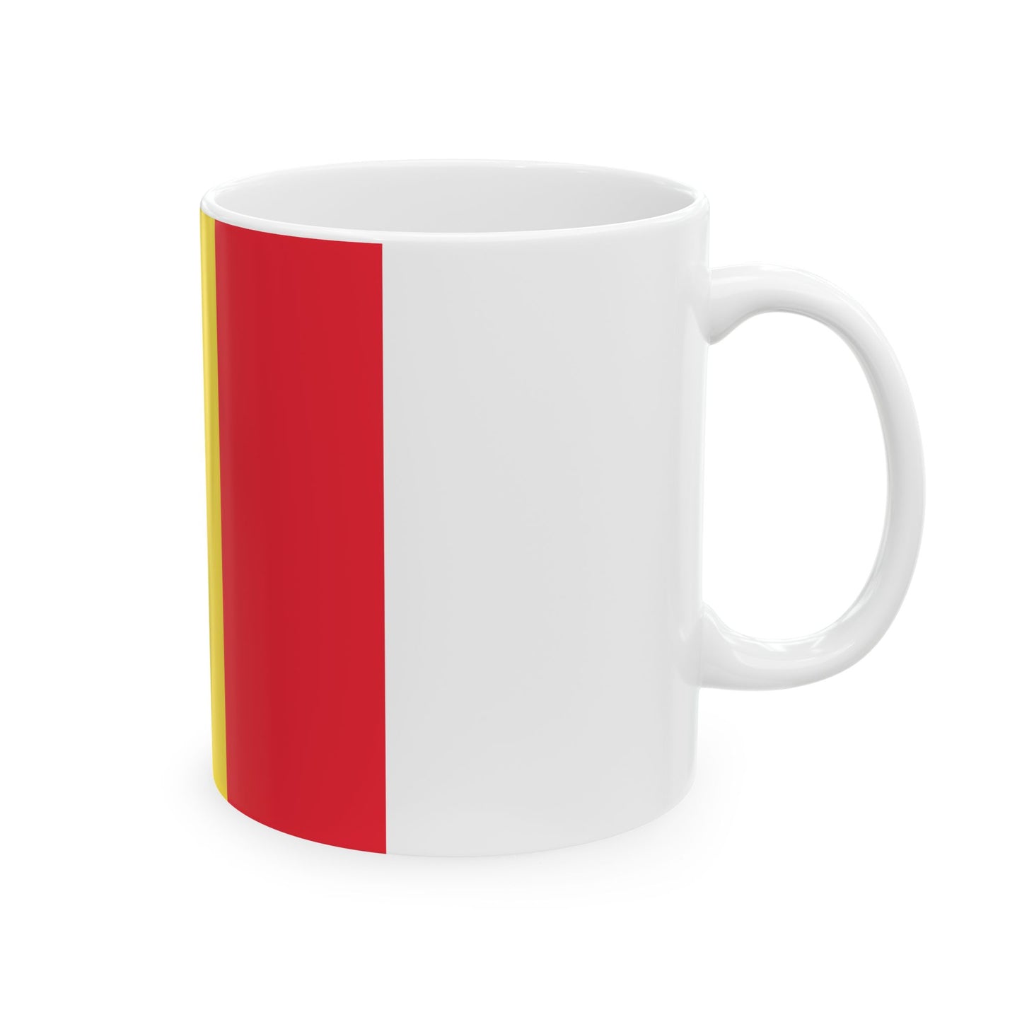 Flag of the Governor of East Flanders (Belgium) White Coffee Mug-Go Mug Yourself