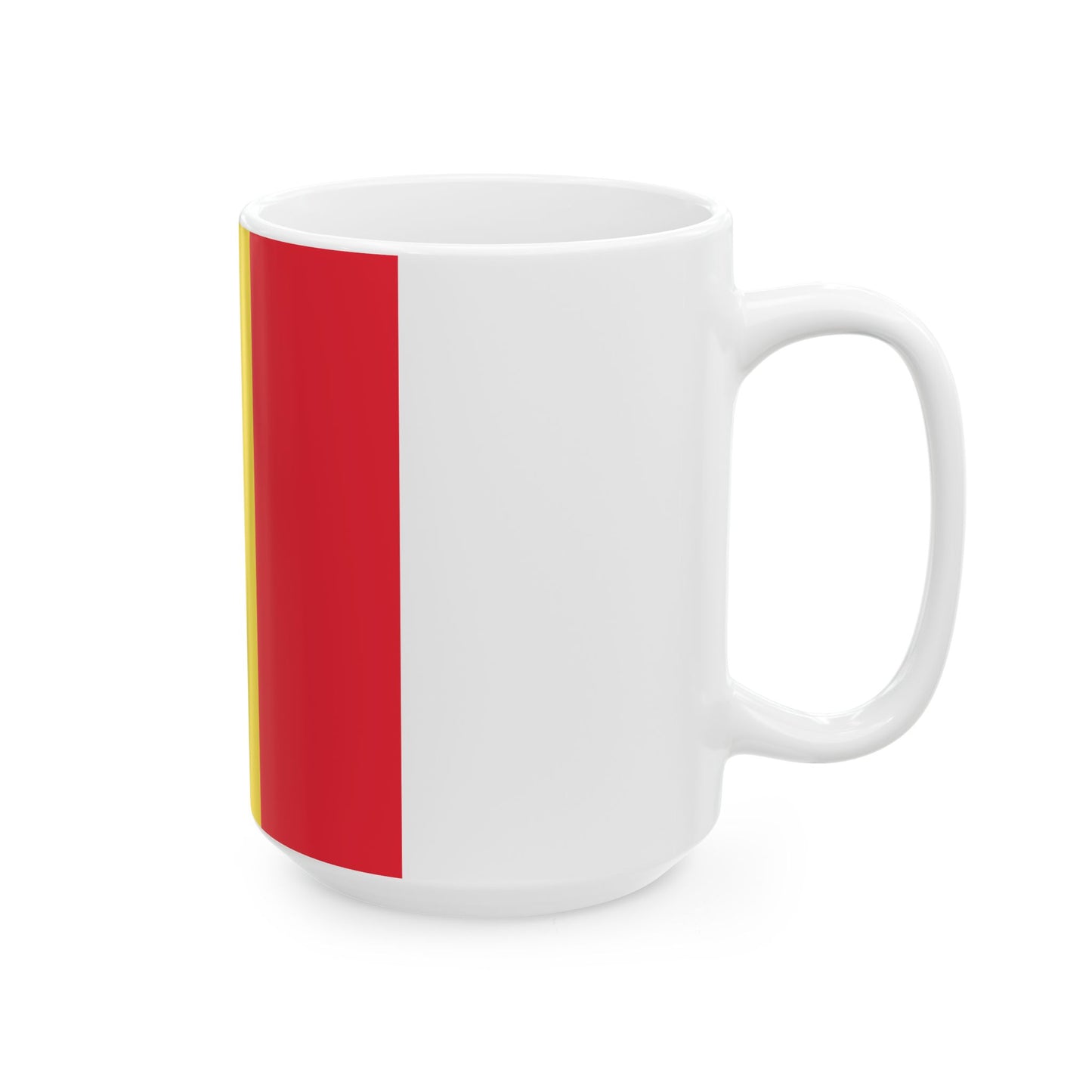 Flag of the Governor of East Flanders (Belgium) White Coffee Mug-Go Mug Yourself