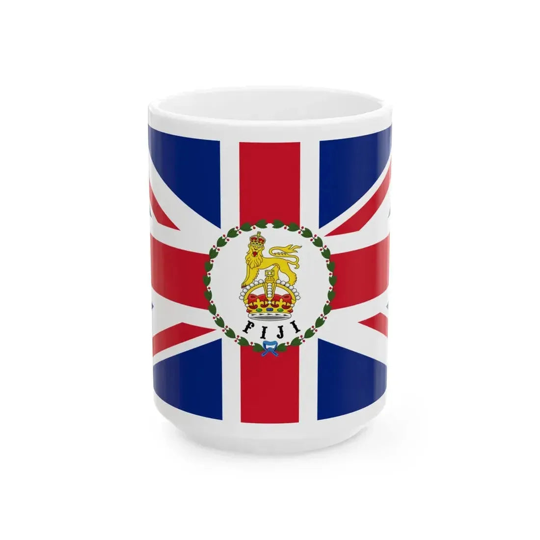 Flag of the Governor of Fiji 1903-1908 (Fiji) White Coffee Mug 15oz - Go Mug Yourself