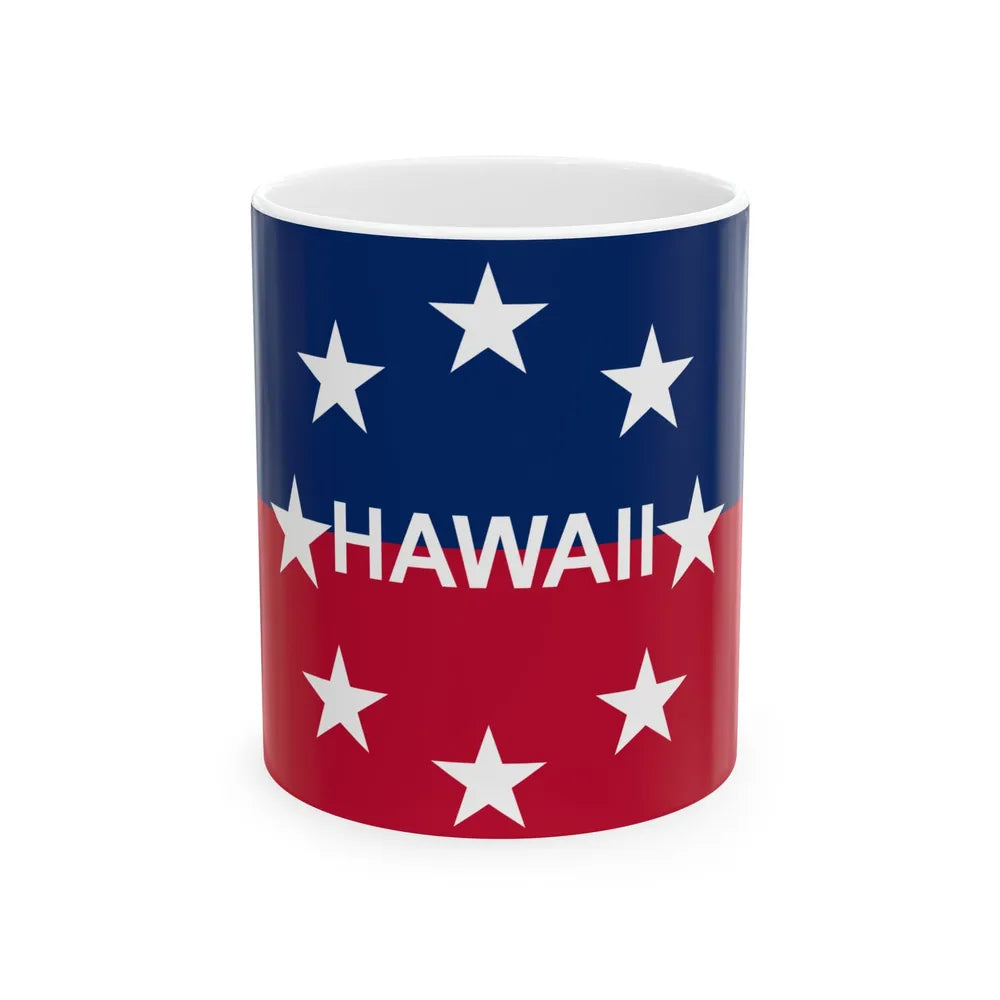 Flag of the Governor of Hawaii (United States) White Coffee Mug 11oz - Go Mug Yourself