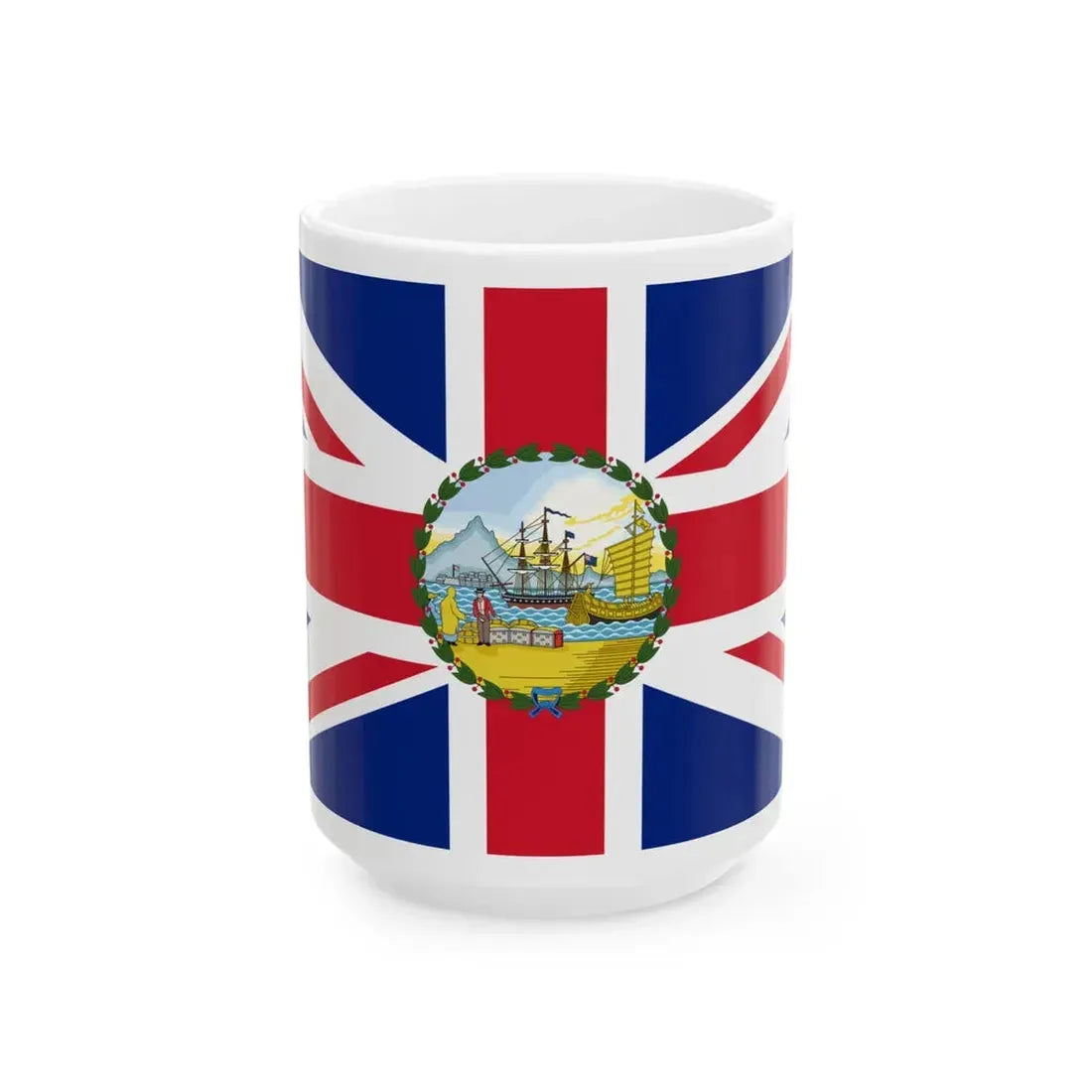 Flag of the Governor of Hong Kong 1955-1959 (China) White Coffee Mug 15oz - Go Mug Yourself