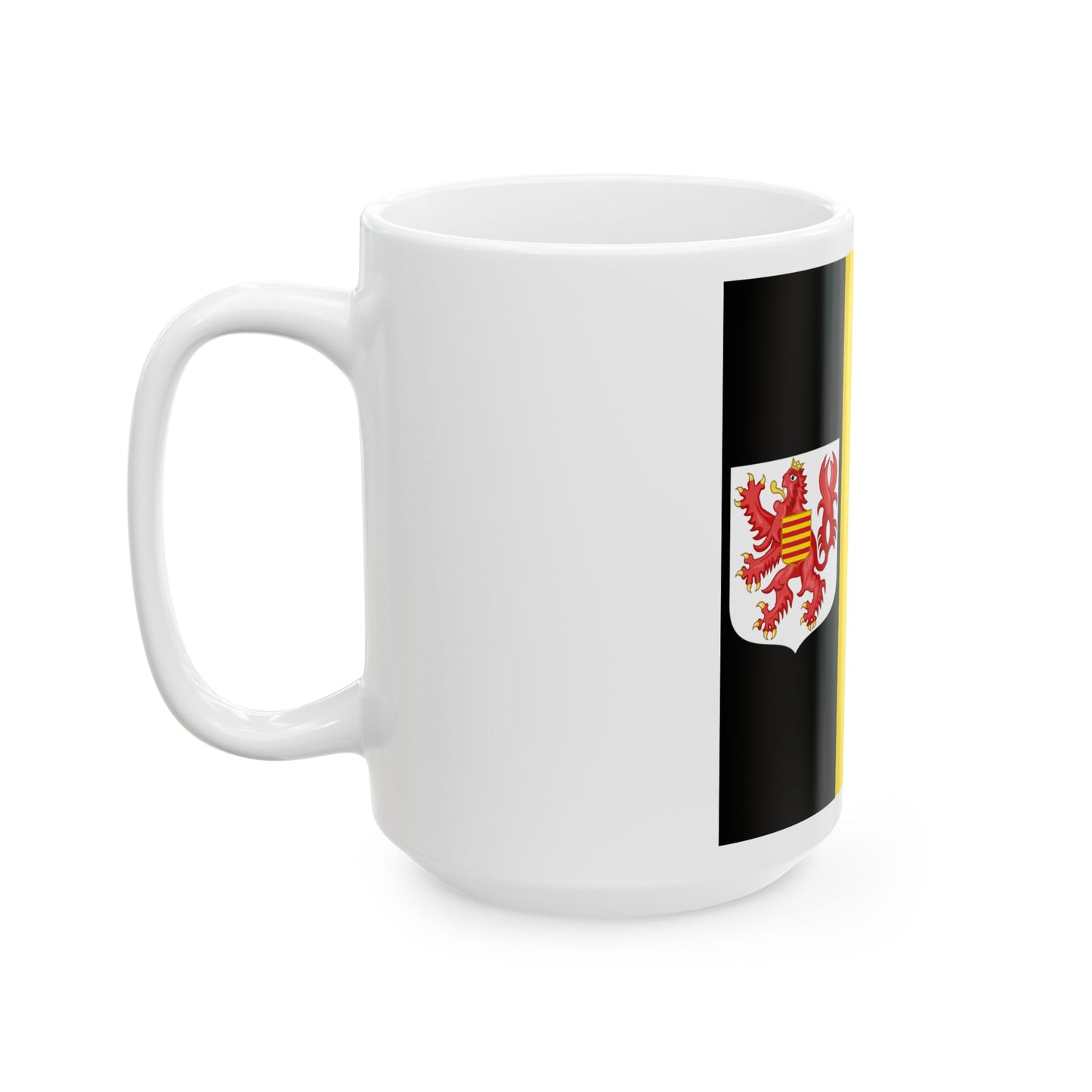 Flag of the Governor of Limburg (Belgium) White Coffee Mug-Go Mug Yourself