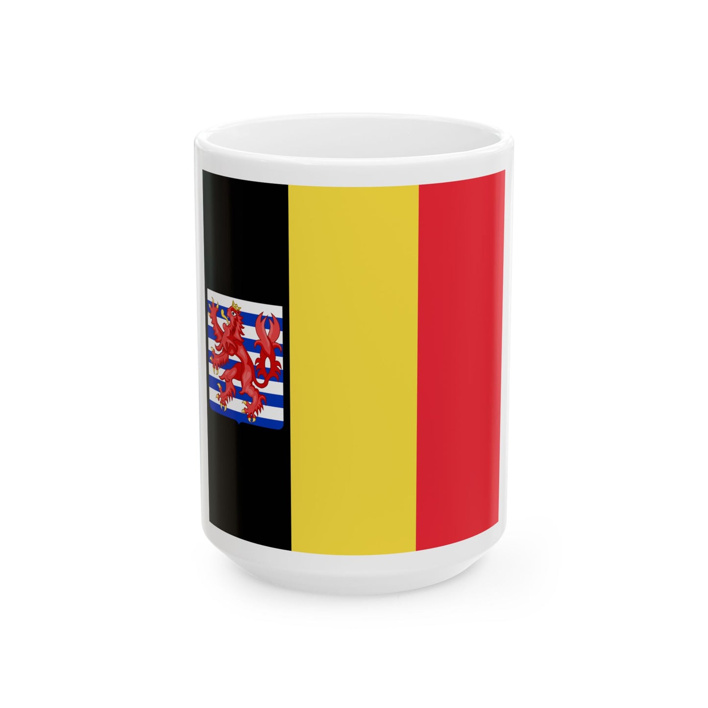 Flag of the Governor of Luxembourg (Belgium) White Coffee Mug-15oz-Go Mug Yourself