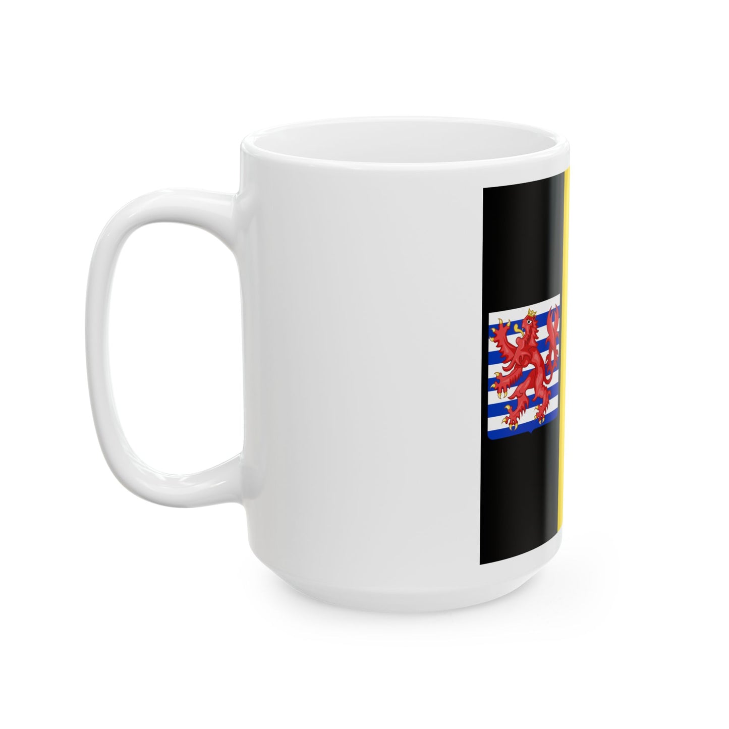 Flag of the Governor of Luxembourg (Belgium) White Coffee Mug-Go Mug Yourself