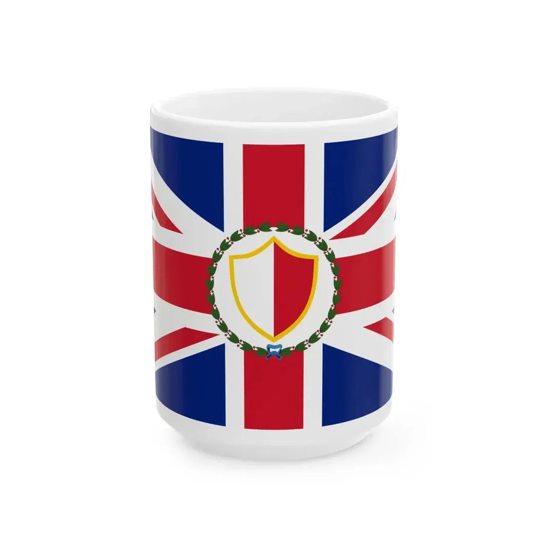 Flag of the Governor of Malta 1898-1943 (Malta) White Coffee Mug 15oz - Go Mug Yourself
