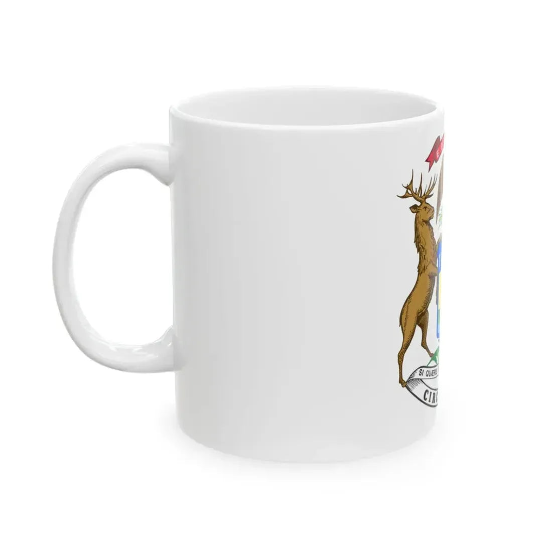 Flag of the Governor of Michigan (United States) White Coffee Mug - Go Mug Yourself